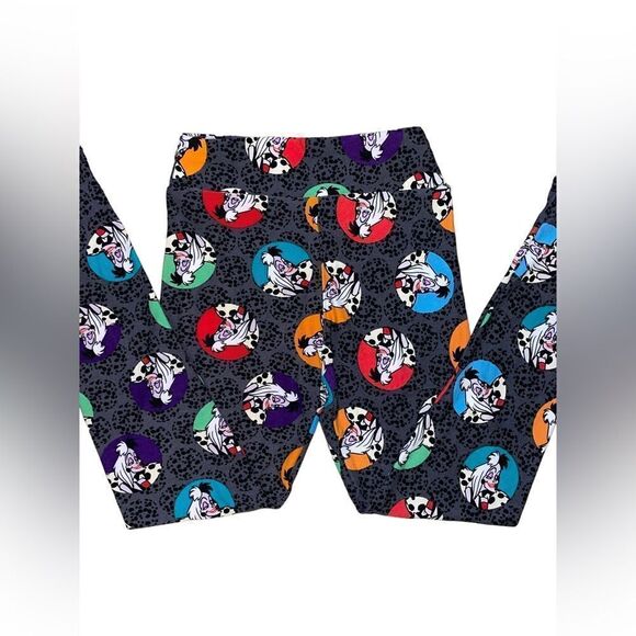 Lularoe tween LEGGINGS • DISNEY’S CRUELLA DeVIL • ADULT 00-0 & JUNIORS 8-16 •EUC - Picture 8 of 14